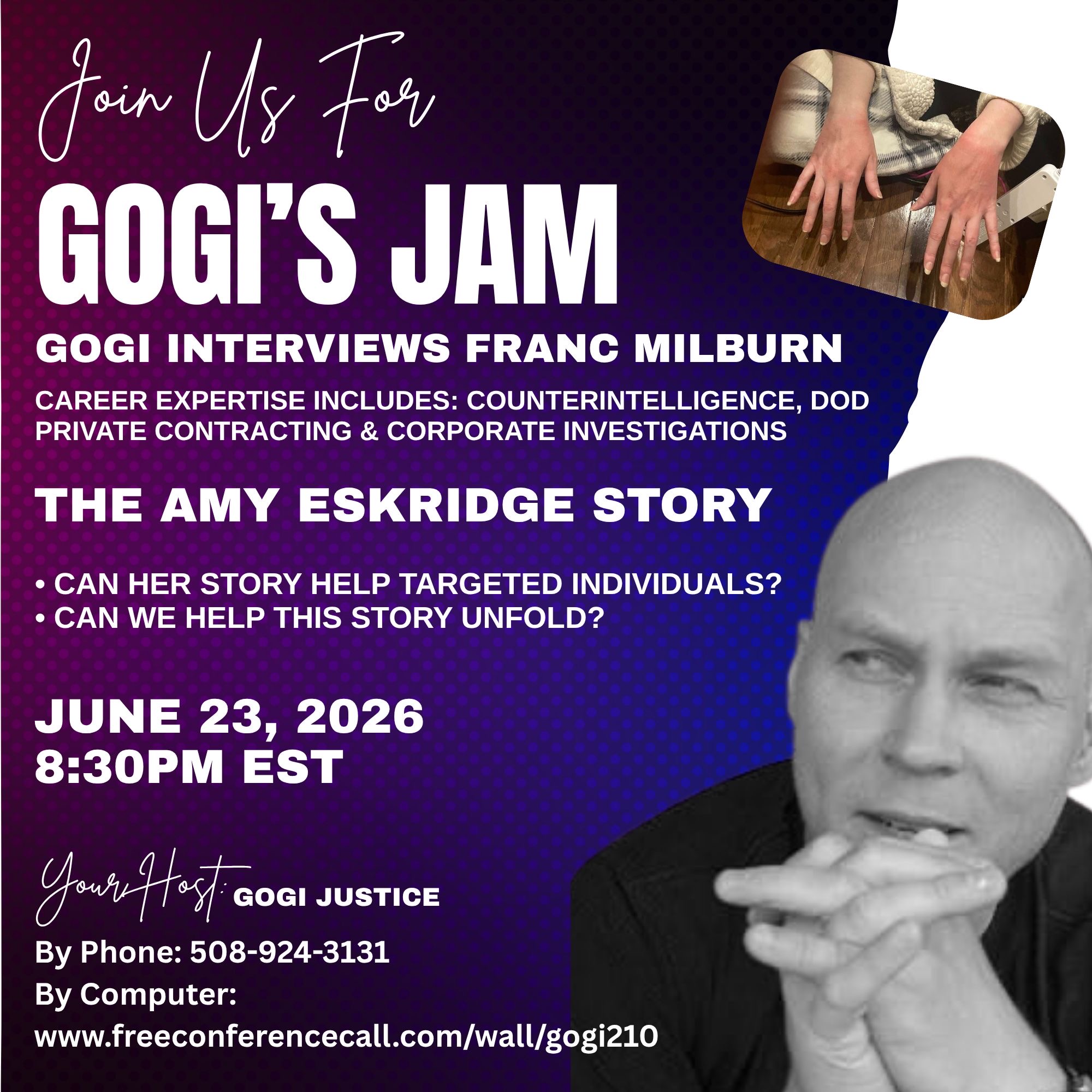 Gogi interviews Franc Milburn - June 23
